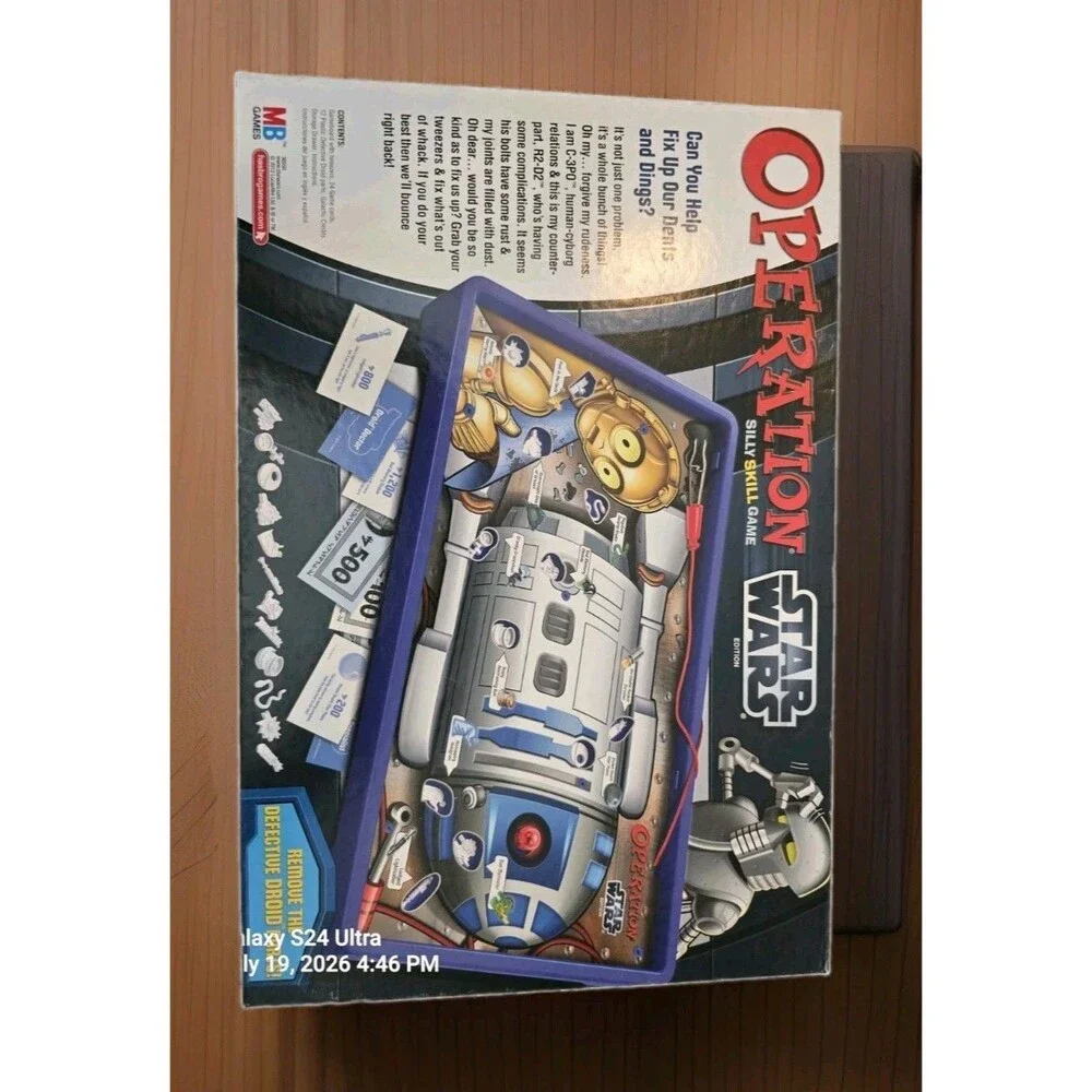 Operation Star Wars Edition Board Game - 100% Complete & Tested Working